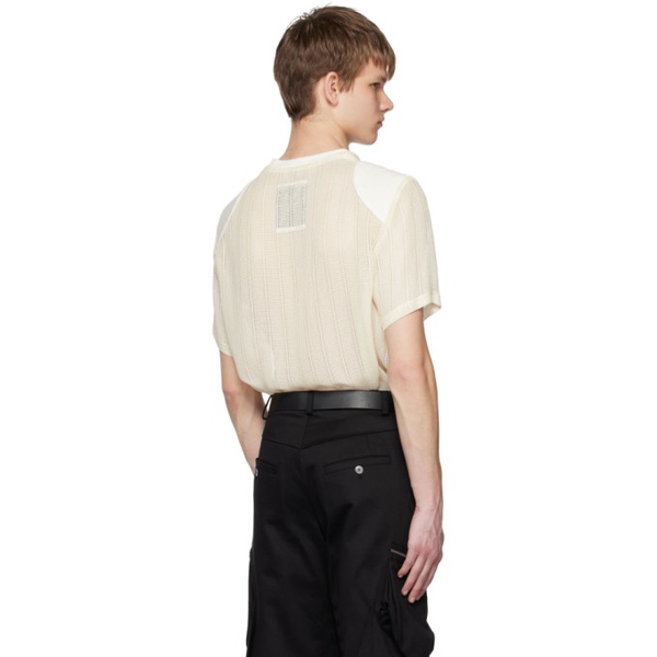  SOSHIOTSUKI 오프화이트 Off-White Padded Shoulder T-Shirt 231061M213004