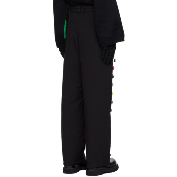  SPENCER BADU Black Beaded Trousers 232205M191001