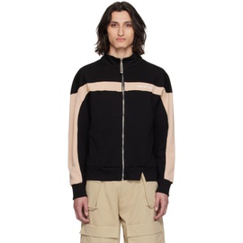 SPENCER BADU Black & Beige Bowl Track Jacket 241205M202001