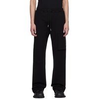 SPENCER BADU Black Pocket Sweatpants 241205M190001