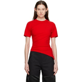 SPENCER BADU Red Fitted T-Shirt 231205F110000