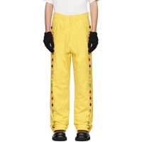 SPENCER BADU Yellow Beaded Trousers 232205M191000