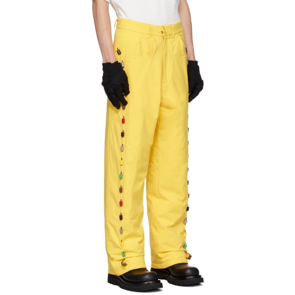  SPENCER BADU Yellow Beaded Trousers 232205M191000