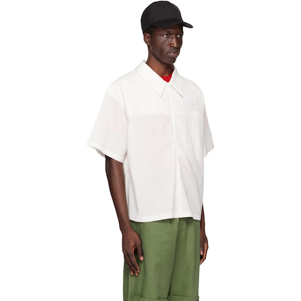  SPENCER BADU White Zip Pocket Shirt 231205M192000