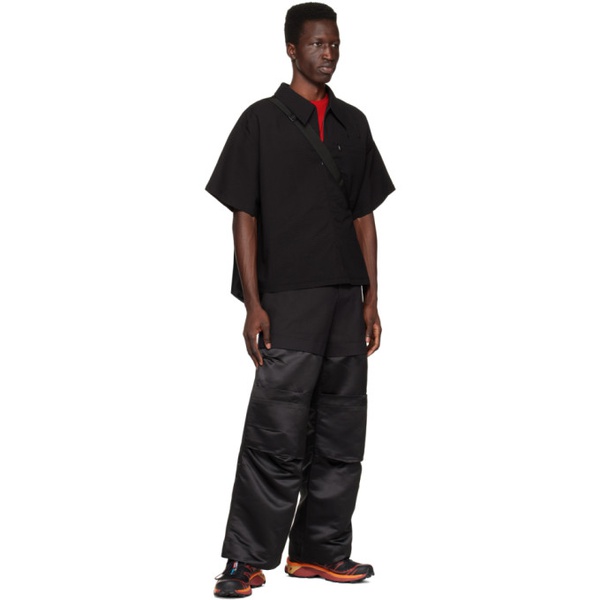  SPENCER BADU Black Zip Pocket Shirt 231205M192001