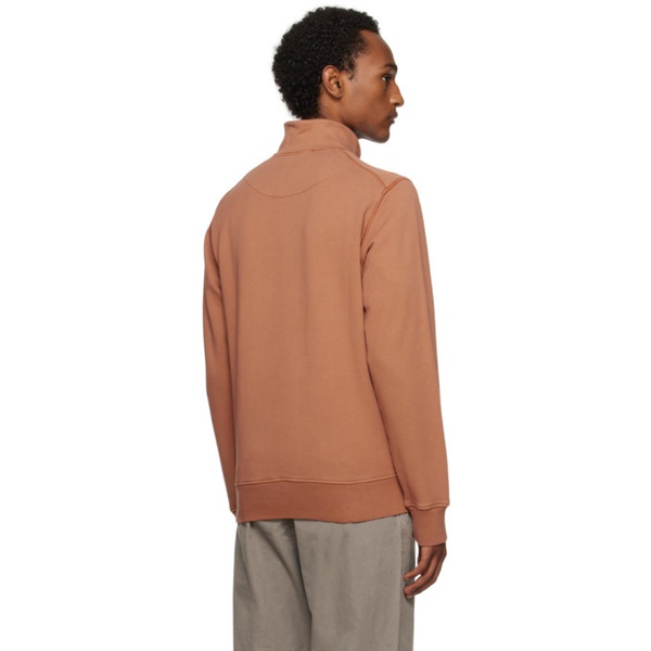 스톤아일랜드 스톤아일랜드 Stone Island Brown Half-Zip Sweater 241828M202028