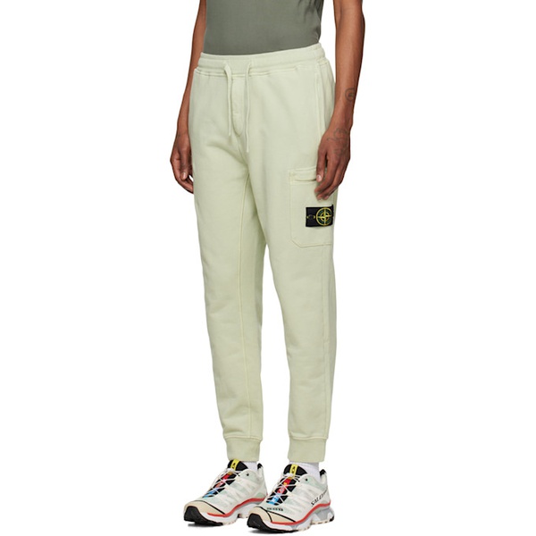 스톤아일랜드 스톤아일랜드 Stone Island Green Patch Sweatpants 241828M190007