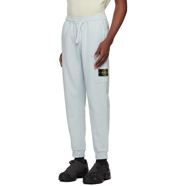 스톤아일랜드 스톤아일랜드 Stone Island Blue Patch Sweatpants 241828M190010