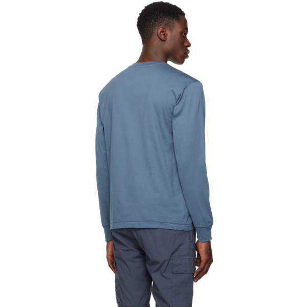 스톤아일랜드 스톤아일랜드 Stone Island Blue Patch Long Sleeve T-Shirt 241828M213023