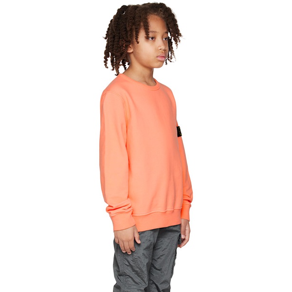 스톤아일랜드 스톤아일랜드 Stone Island Junior Kids Orange 61320 Sweatshirt 232821M720019