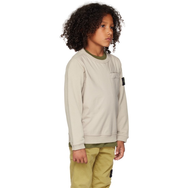 스톤아일랜드 스톤아일랜드 Stone Island Junior Kids Gray 60143 Sweatshirt 232821M720025