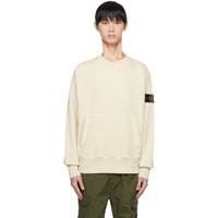 스톤아일랜드 Stone Island 오프화이트 Off-White Garment-Dyed Sweatshirt 232828M204016