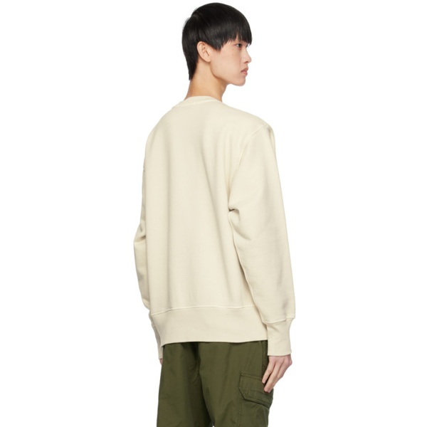 스톤아일랜드 스톤아일랜드 Stone Island 오프화이트 Off-White Garment-Dyed Sweatshirt 232828M204016
