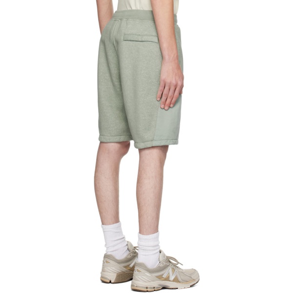 스톤아일랜드 스톤아일랜드 Stone Island Green Mock-Fly Shorts 232828M193006