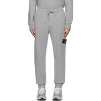 스톤아일랜드 Stone Island Gray Drawstring Sweatpants 232828M190008