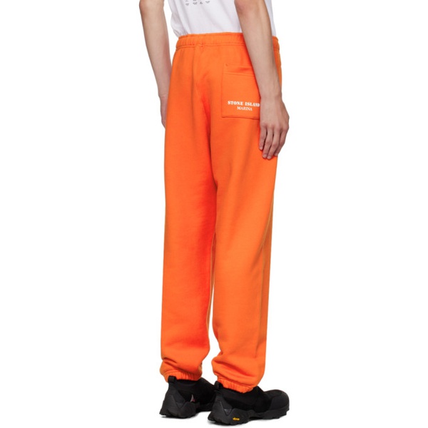 스톤아일랜드 스톤아일랜드 Stone Island Orange Drawstring Sweatpants 232828M190005