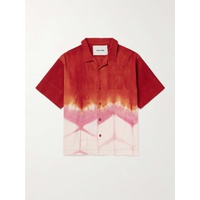 스토리 MFG. STORY MFG. Greetings Camp-Collar Tie-Dyed Cotton and Linen-Blend Shirt 1647597332344947