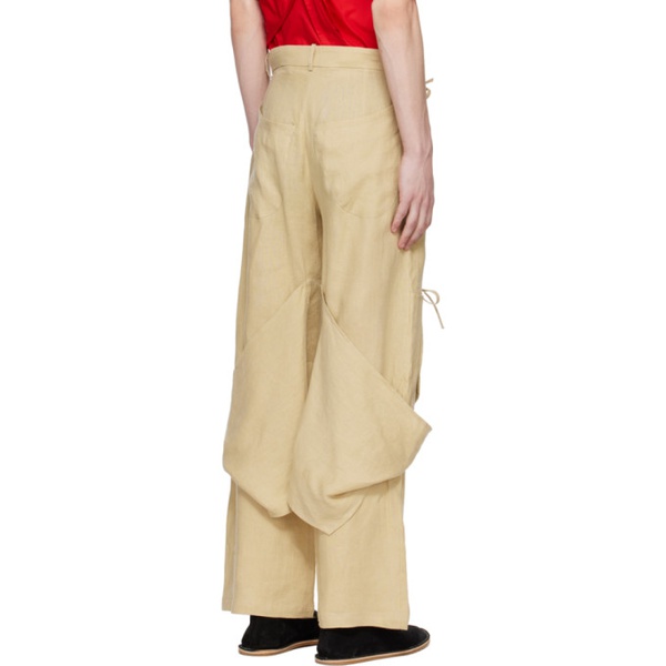  STRONGTHE Beige Pouch Cargo Pants 241549M188000