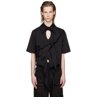 STRONGTHE Black Crossed Shirt 241549M192001
