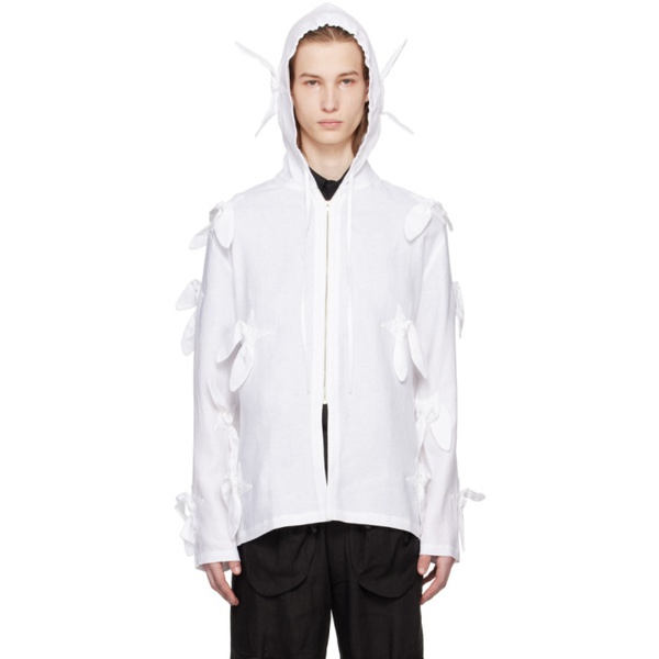  STRONGTHE White Star Knot Hoodie 241549M202002