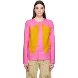 STRONGTHE Pink & Orange Wasp Shirt 241549F109001