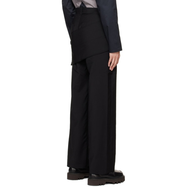  STRONGTHE Black Ticket Trousers 232549M191006