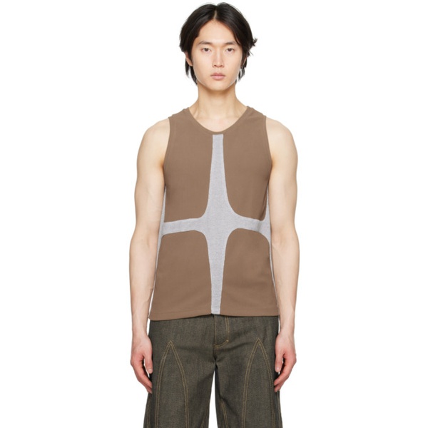  STRONGTHE SSENSE Exclusive Brown Twink Tank Top 231549M214000