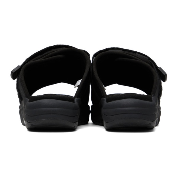  수이코크 SUICOKE Black MOTO-Run Sandals 231773M234092