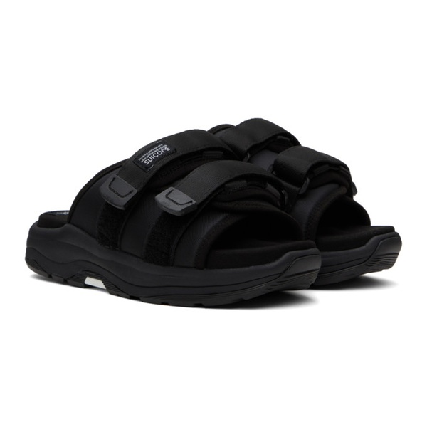  수이코크 SUICOKE Black MOTO-Run Sandals 231773M234092