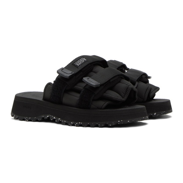  수이코크 SUICOKE Black MOTO-PUFFab Sandals 232773F124013