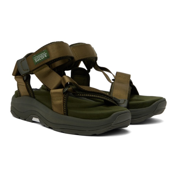  수이코크 SUICOKE Khaki DEPA-Run Sandals 231773F124044