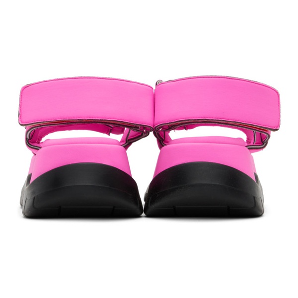  써네이 SUNNEI SSENSE Exclusive Pink Low Platform Sandals 221736F124002