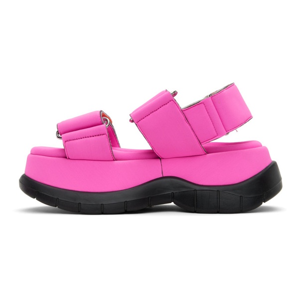  써네이 SUNNEI SSENSE Exclusive Pink Low Platform Sandals 221736F124002