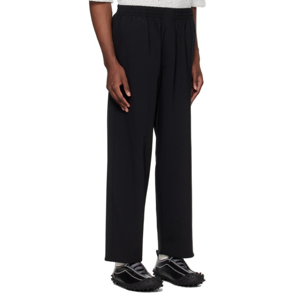  써네이 SUNNEI Black Elastic Trousers 241736M191002