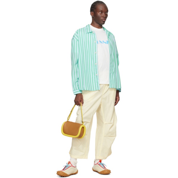  써네이 SUNNEI Green & Blue Striped Shirt 241736M192004