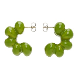 써네이 SUNNEI Green Puffy Earrings 222736F022004