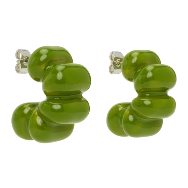  써네이 SUNNEI Green Puffy Earrings 222736F022004