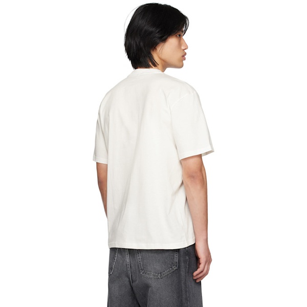 써네이 SUNNEI White Printed T-Shirt 231736M213009