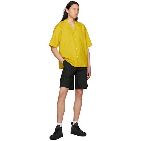  써네이 SUNNEI Yellow Open Spread Collar Shirt 231736M192010