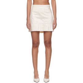 SUPER YAYA SSENSE Exclusive 오프화이트 Off-White Capucine Miniskirt 241069F093000