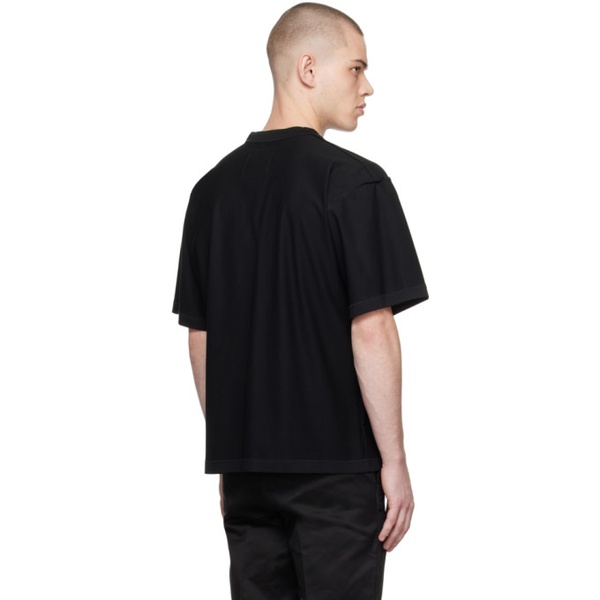 사카이 Sacai Black Inverted Seam T-Shirt 241445M213037