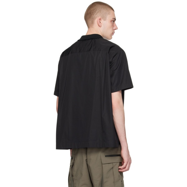  사카이 Sacai Black Half-Zip Shirt 241445M192001
