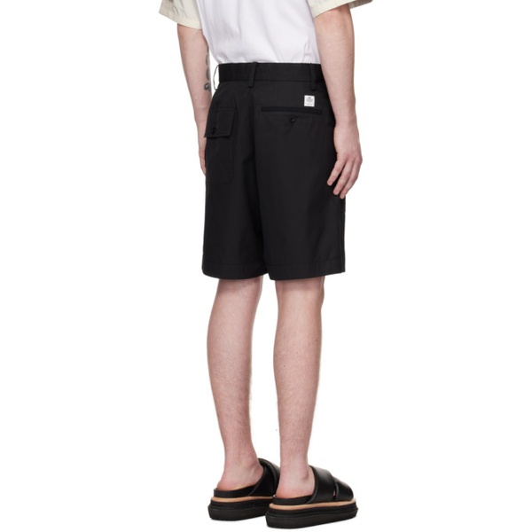  사카이 Sacai Black Cinch Strap Shorts 231445M193012