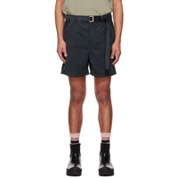 사카이 Sacai Gray Belted Shorts 231445M193027