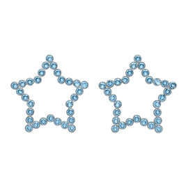 사프사푸 Safsafu Silver & Blue Star Earrings 232413F022019