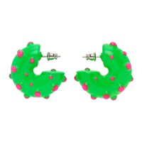 사프사푸 Safsafu Green Neon Rave Earrings 222413F009000