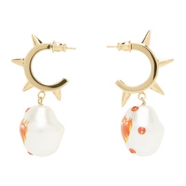 사프사푸 Safsafu Gold Jelly On Fire Earrings 231413F022013