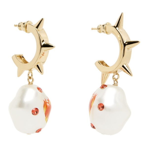  사프사푸 Safsafu Gold Jelly On Fire Earrings 231413F022013