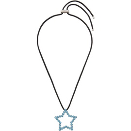 사프사푸 Safsafu SSENSE Exclusive Black & Blue Star Necklace 232413F023003