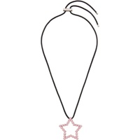 사프사푸 Safsafu SSENSE Exclusive Black & Pink Star Necklace 232413F023004